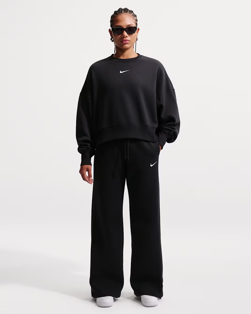 Nike Sportswear Phoenix Fleece Womens High-Waisted Wide-Leg Trousers - Image 6