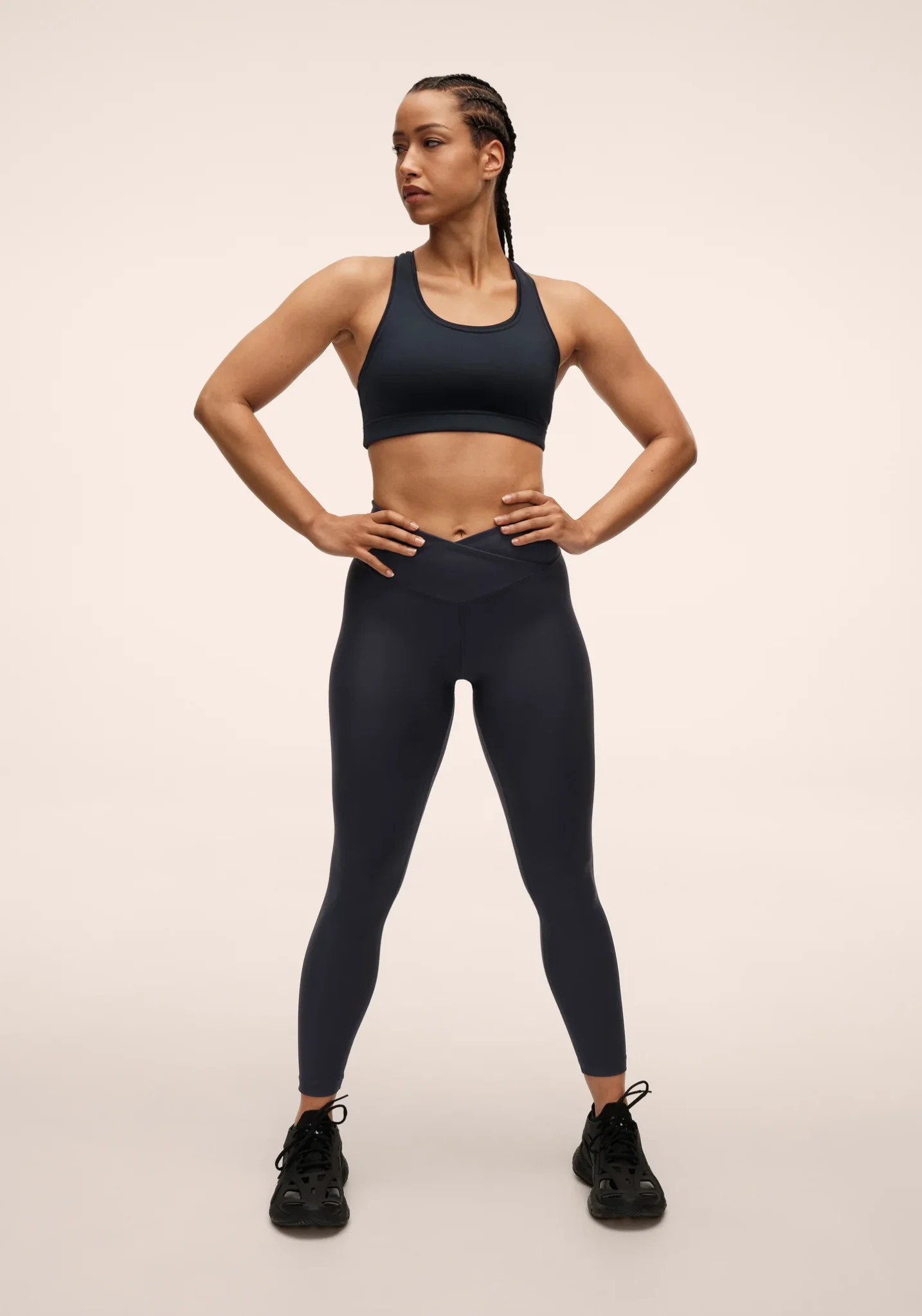 Casall Overlap High Waist Tights Core Blue - Image 4
