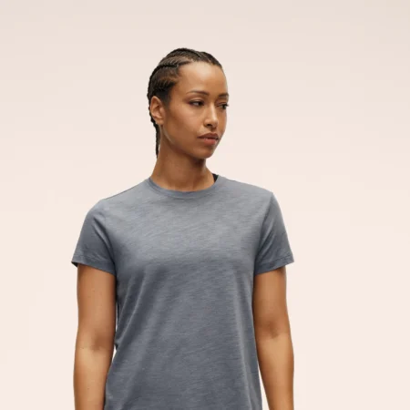 Casall Soft Texture Tee Mirage Blue