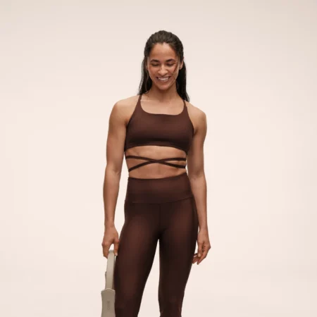 Casall Flare High Waist Pant Dark Brown