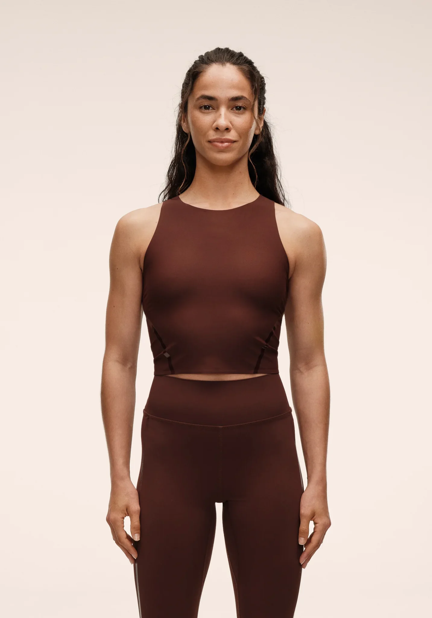 Casall Sculpture Top W Dark Brown