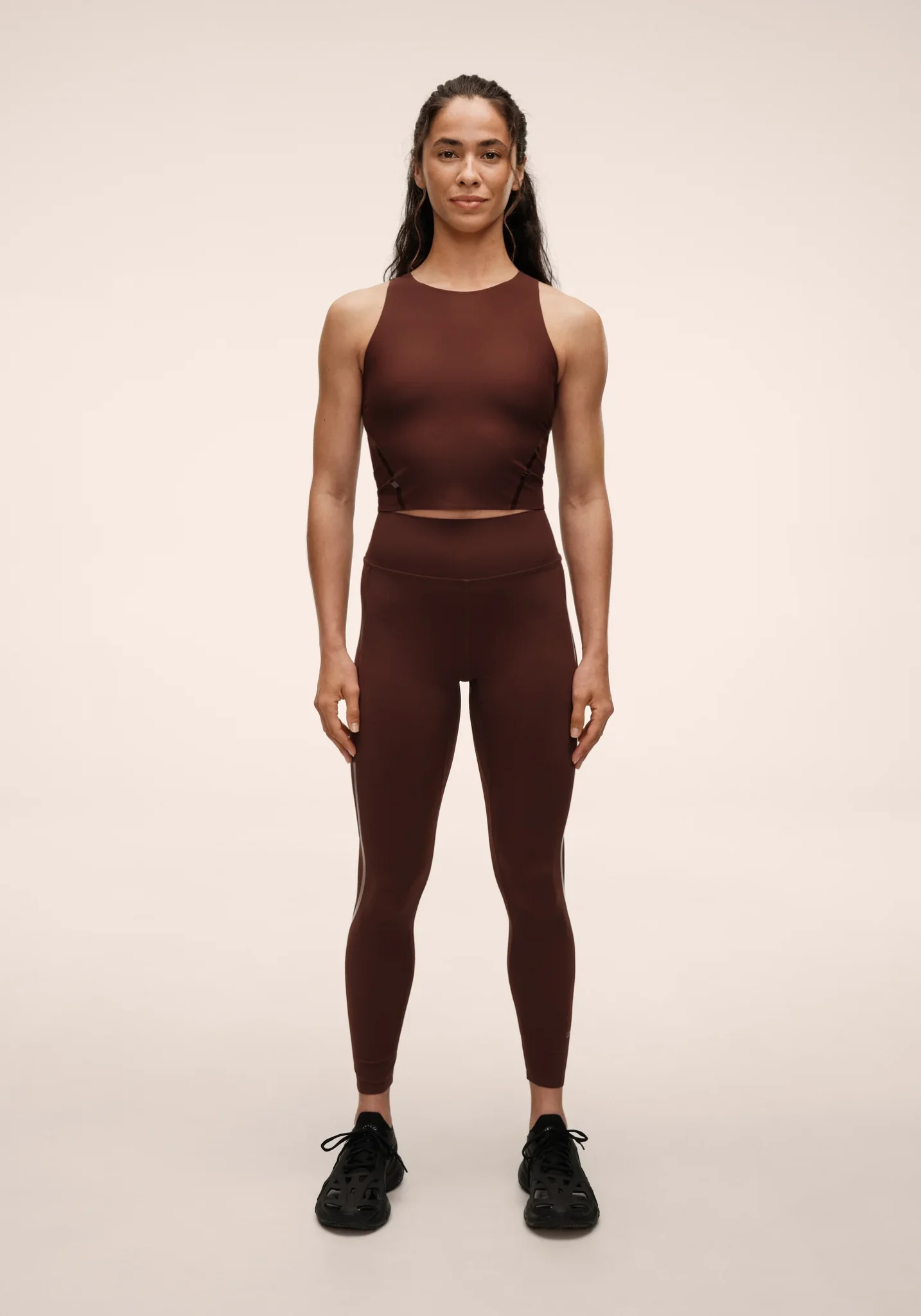 Casall Sculpture 3.0 High Waist Tights Dark Brown - Image 4