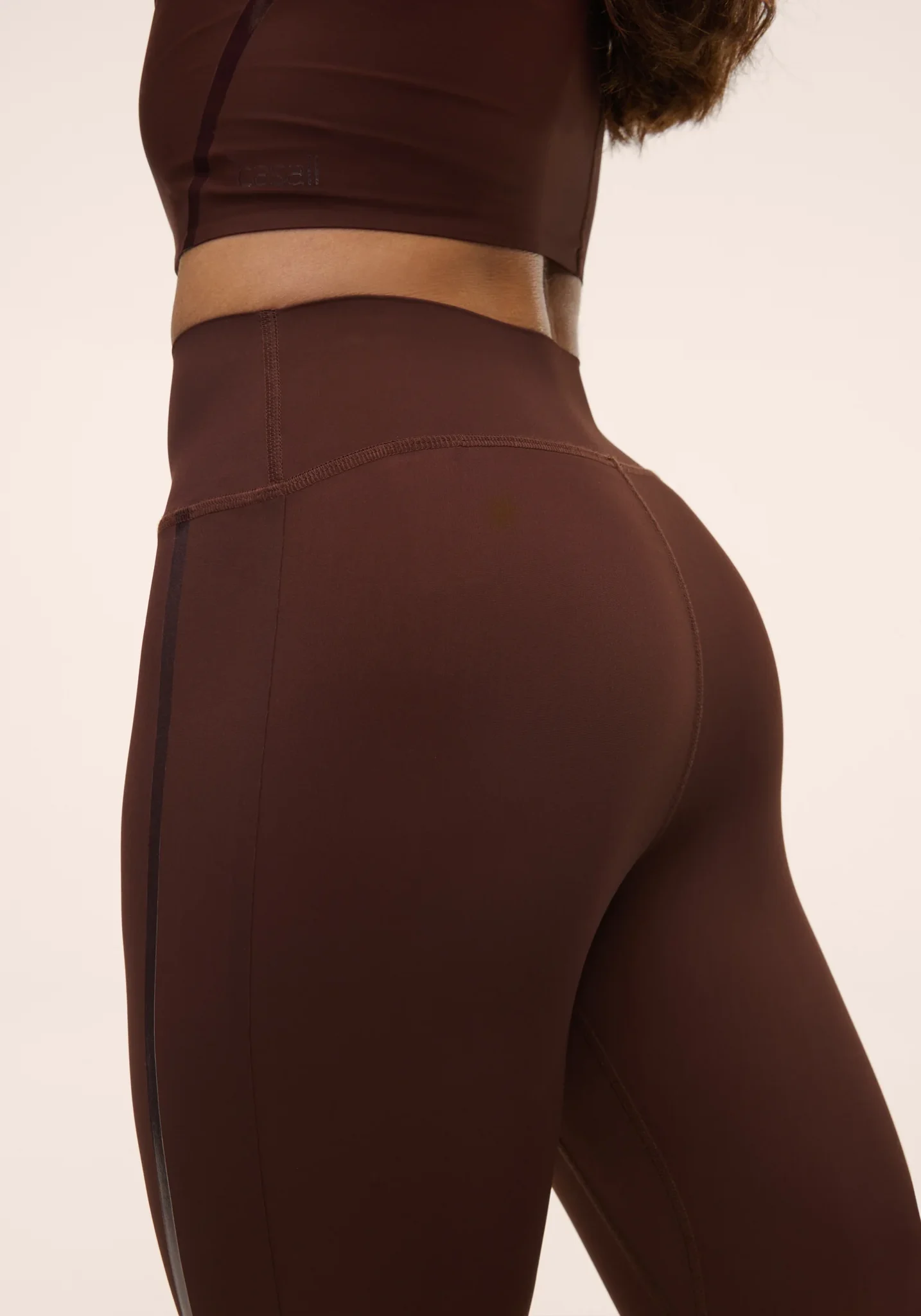 Casall Sculpture 3.0 High Waist Tights Dark Brown
