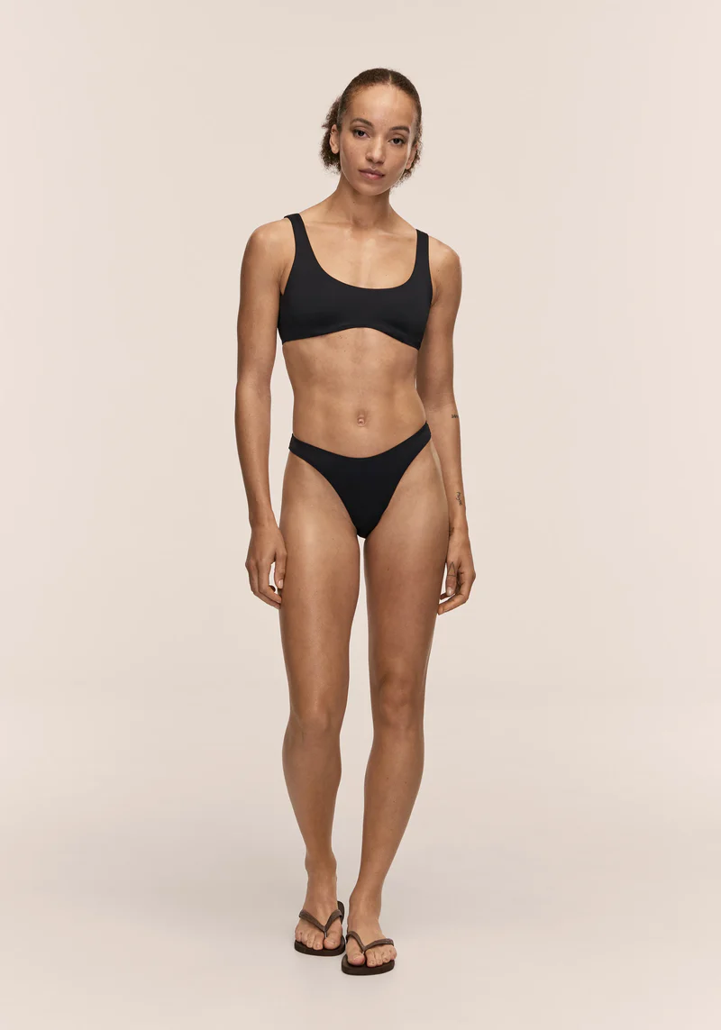 Casall High Leg Brazilian Bottom - Black - Image 3