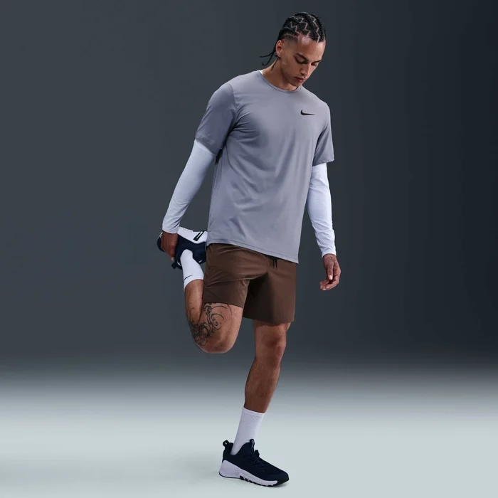 NIKE MENS UNLIMITED SHORTS COFFEE BROWN STUTTBUXUR