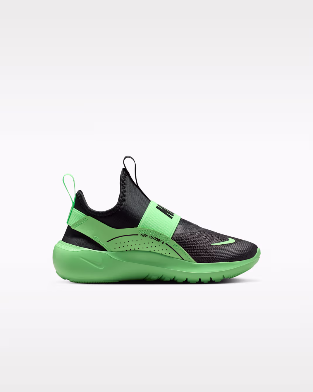Nike Flex Runner 4 Little Kids Shoes Svartir - Image 3