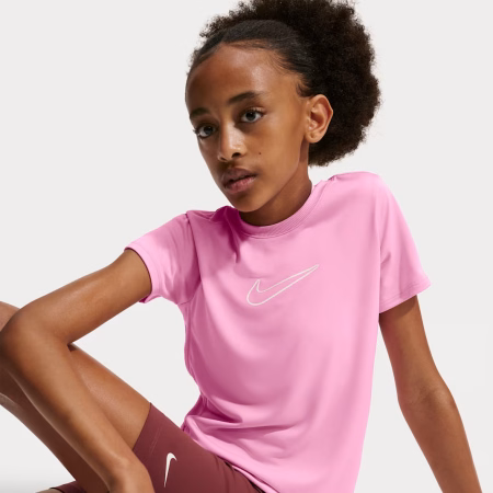 NIKE ONE GIRLS BLEIKUR STUTTERMABOLUR