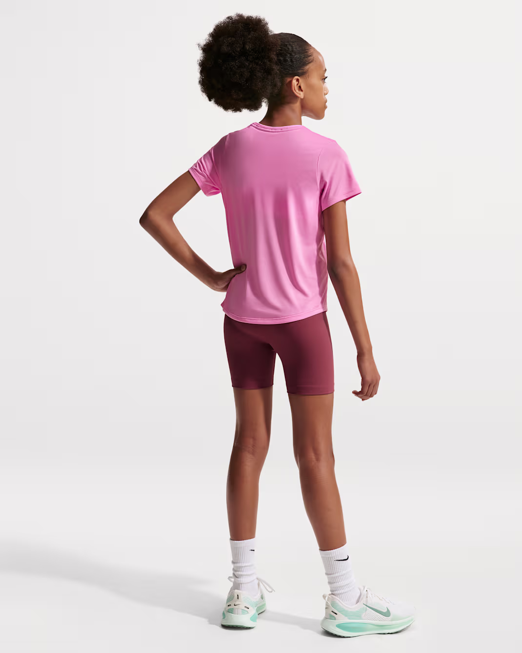 NIKE ONE GIRLS BLEIKUR STUTTERMABOLUR - Image 2