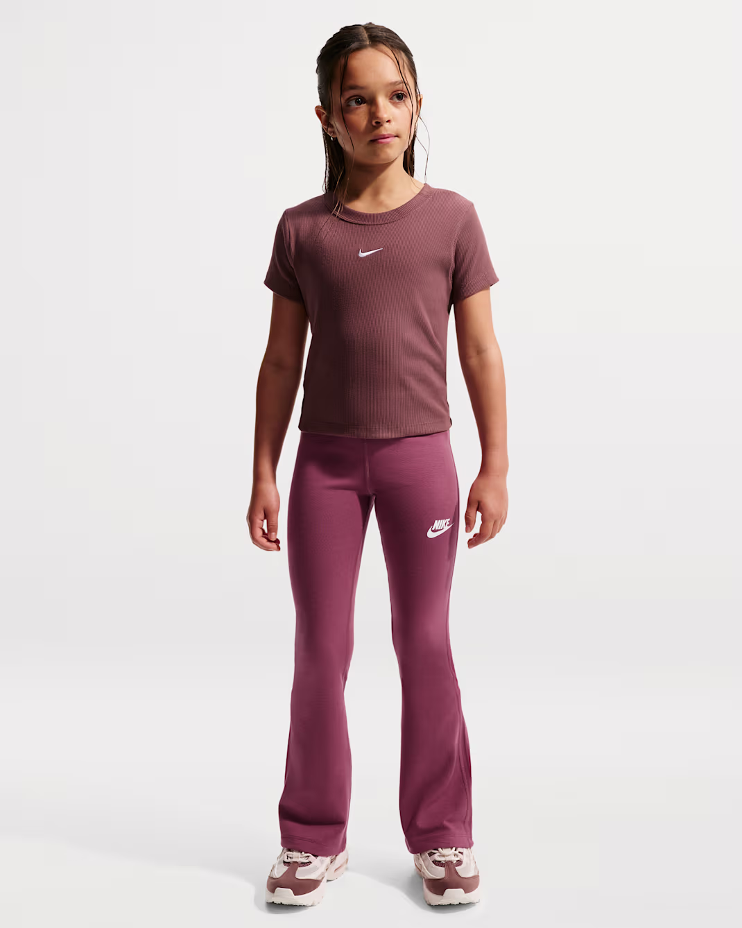 Nike Sportswear Classic Girls' High-Waisted Flared Leggings