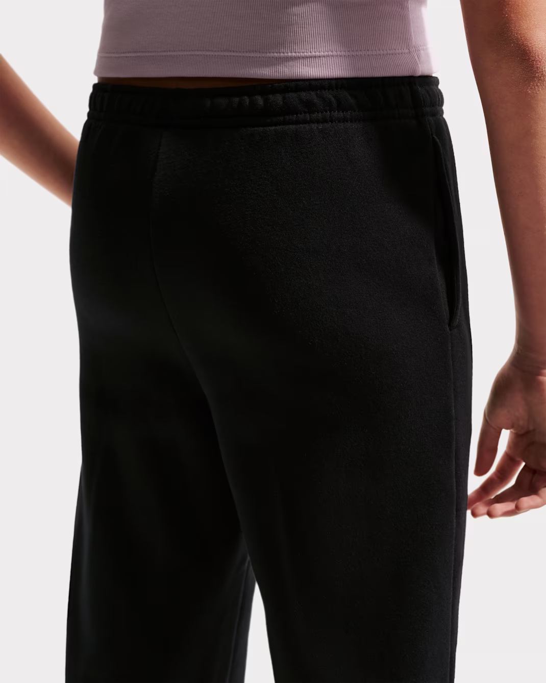 Nike Sportswear Studio Fleece Girls Open-Hem Trousers barnastærð beinar - Image 3