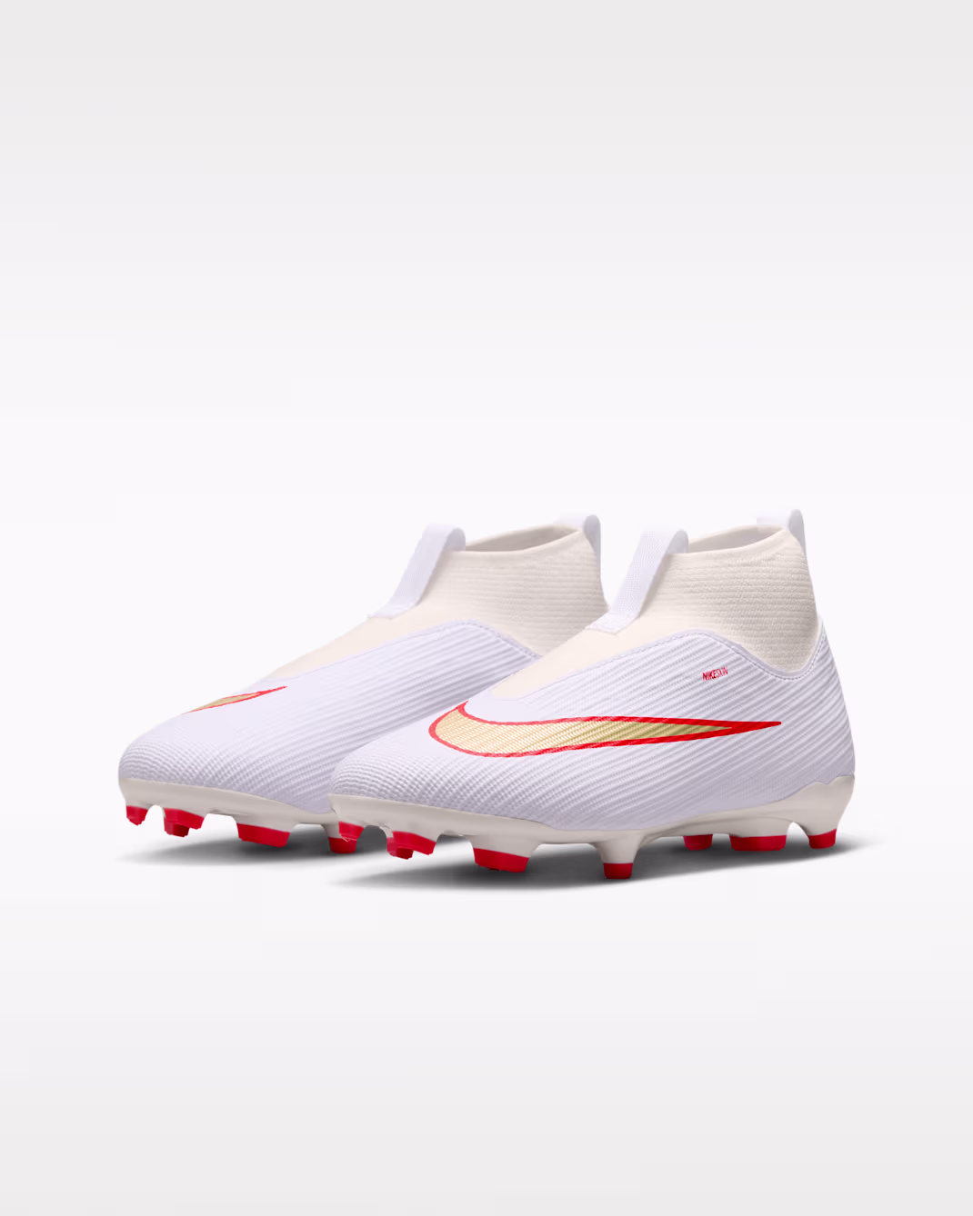 NIKE JR SUPERFLY 11 ACADEMY FG/MG FÓTBOLTASKÓR HVÍTIR