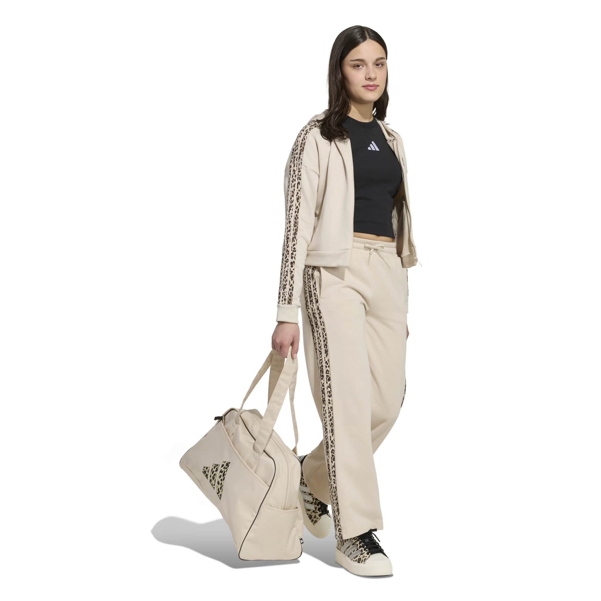 ADIDAS ANIMAL PRINT BEIGE BEINAR BARNABUXUR - Image 5