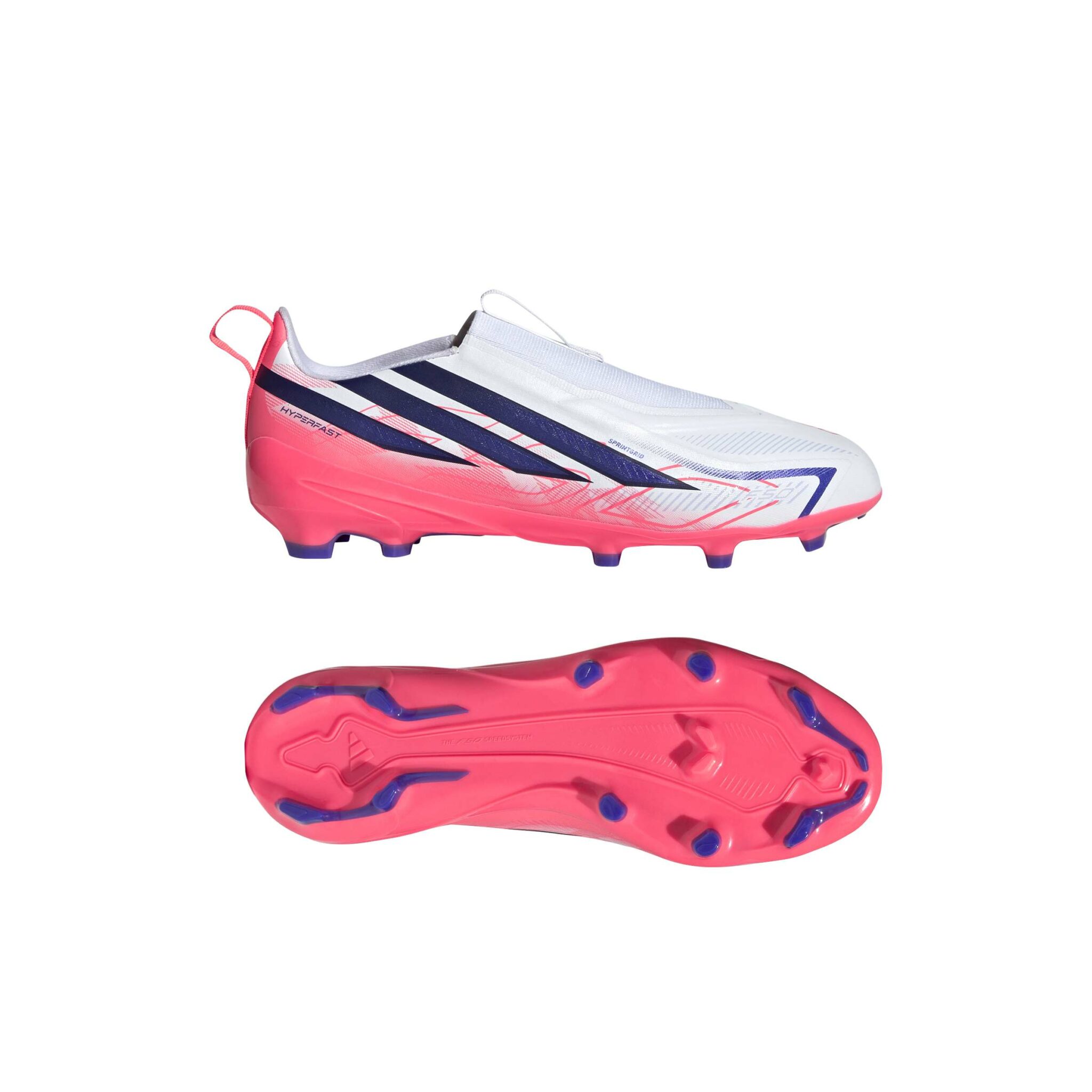 ADIDAS F50 HYPERFAST LEAGUE LACELESS FIRM GROUND FOOTBALL BOOTS KID - Image 2