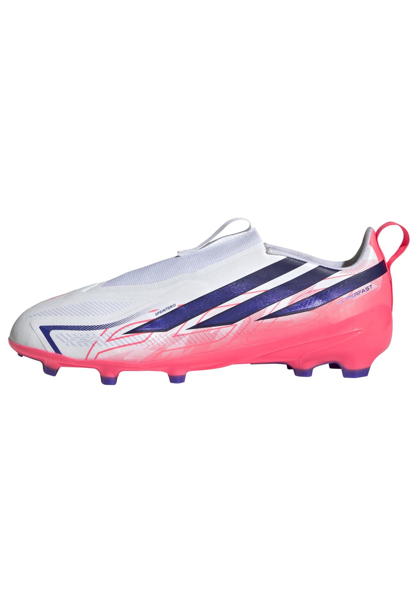 ADIDAS F50 HYPERFAST LEAGUE LACELESS FIRM GROUND FOOTBALL BOOTS KID