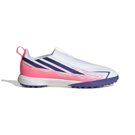 ADIDAS F50 HYPERFAST LEAGUE LACELESS TURF FOOTBALL BOOTS KIDS