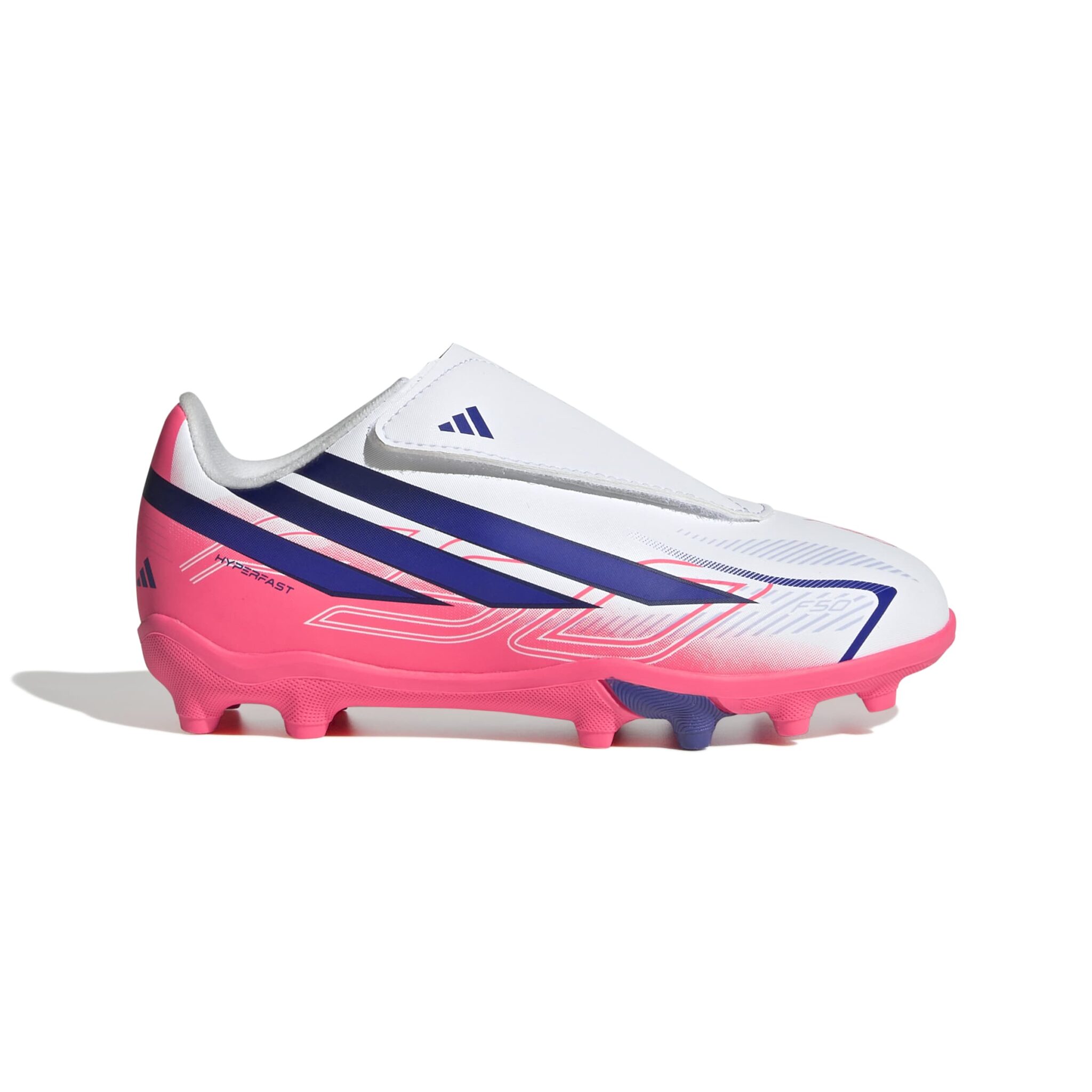 ADIDAS F50 HYPERFAST CLUB HOOK AND LOOP FIRM GROUND / MULTI GROUND FOOTBALL BOOTS KIDS - Image 12