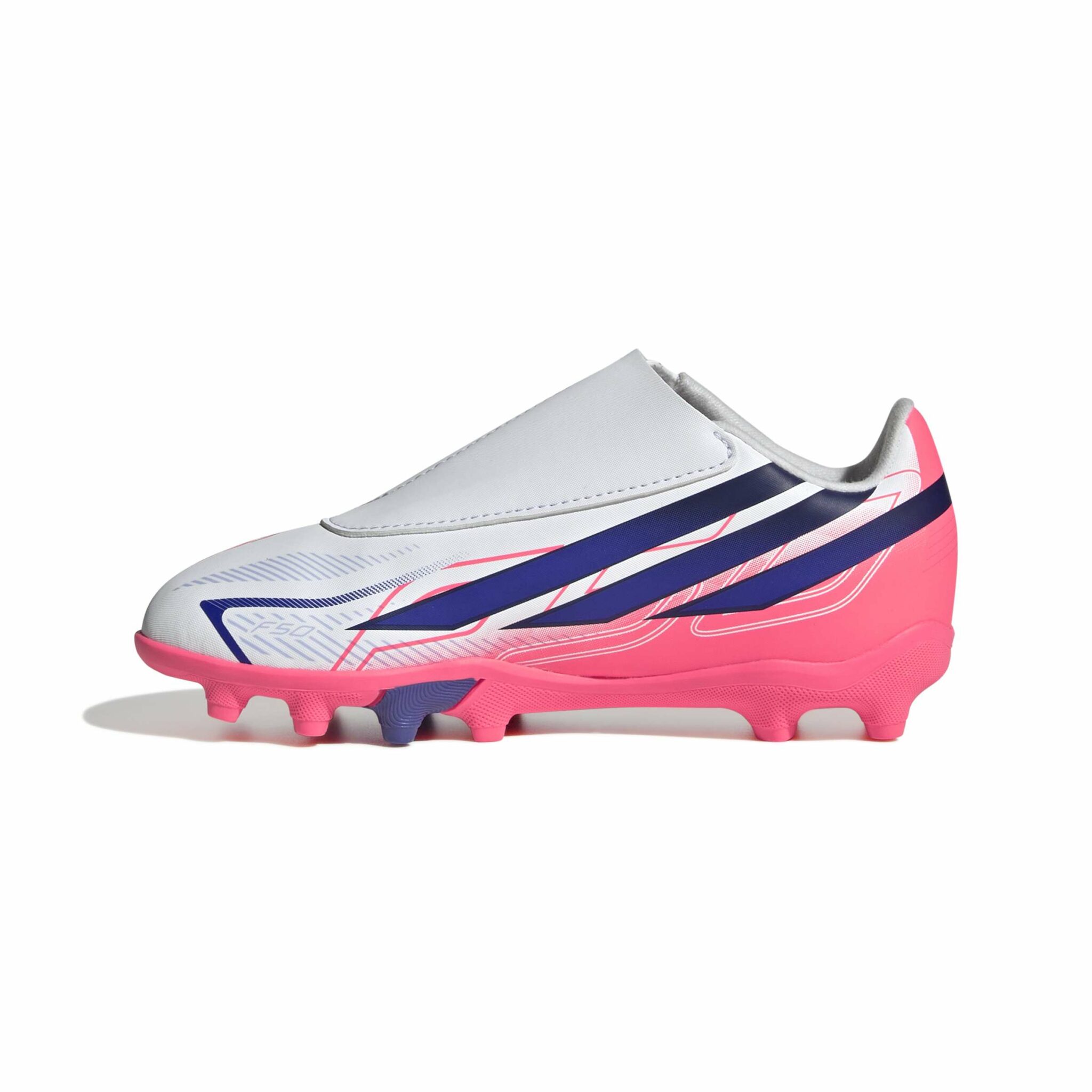 ADIDAS F50 HYPERFAST CLUB HOOK AND LOOP FIRM GROUND / MULTI GROUND FOOTBALL BOOTS KIDS - Image 9
