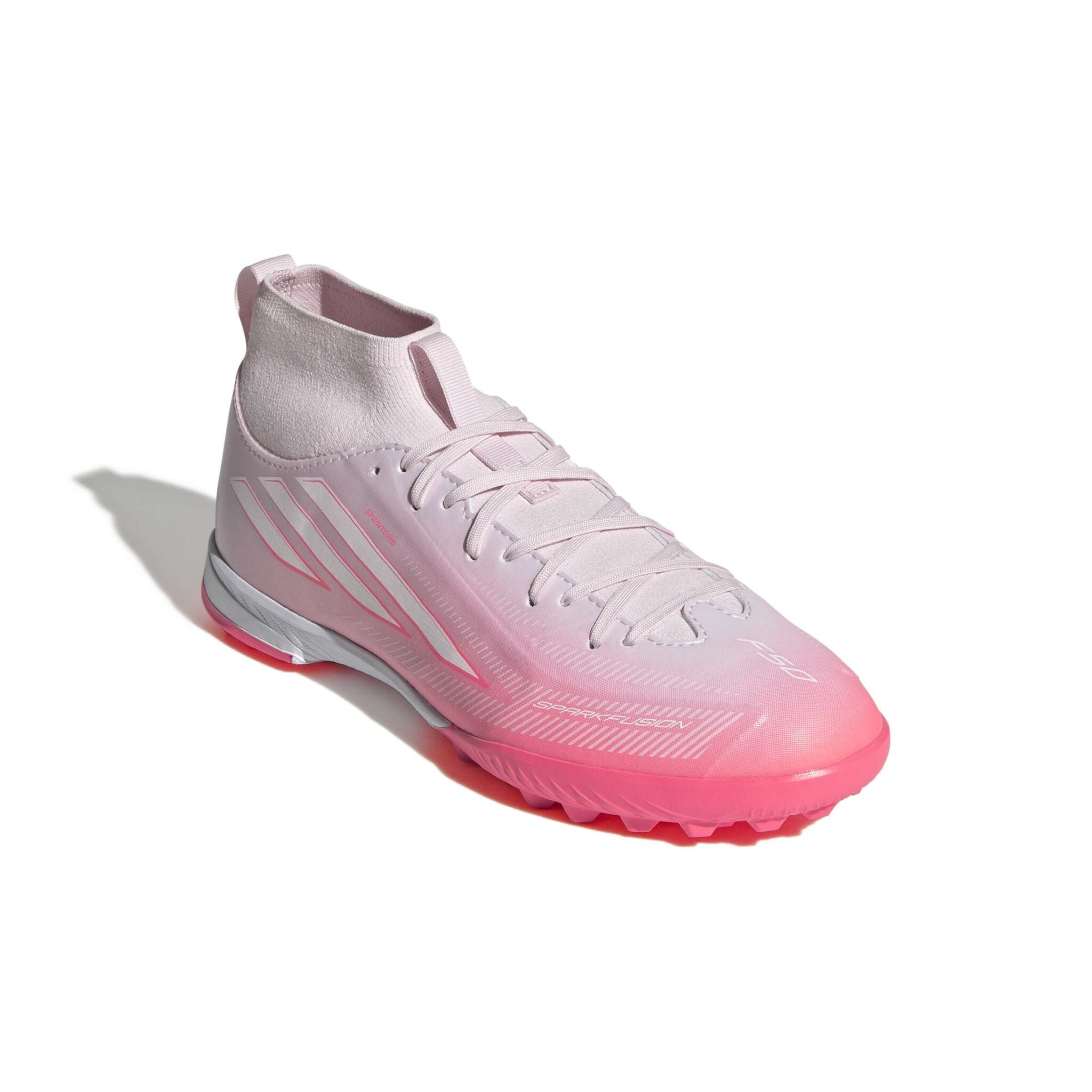 ADIDAS F50 SPARKFUSION LEAGUE MID CUT TURF FOOTBALL BOOTS KIDS - Image 5