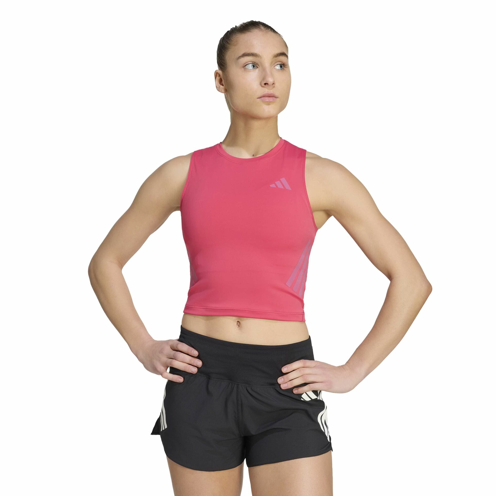 ADIDAS ADI365 ICONIC RUNNING CLIMACOOL CROP TANK - Image 3