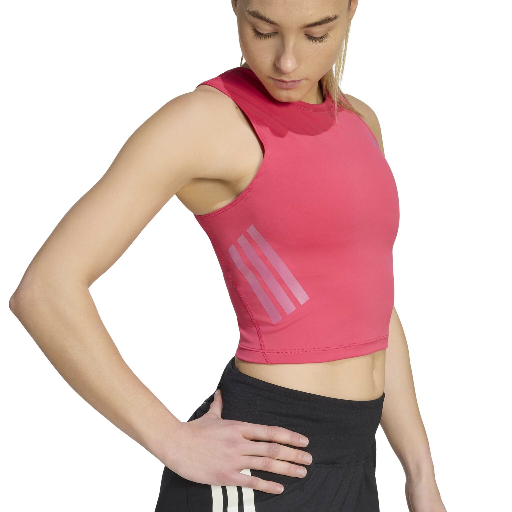 ADIDAS ADI365 ICONIC RUNNING CLIMACOOL CROP TANK - Image 7