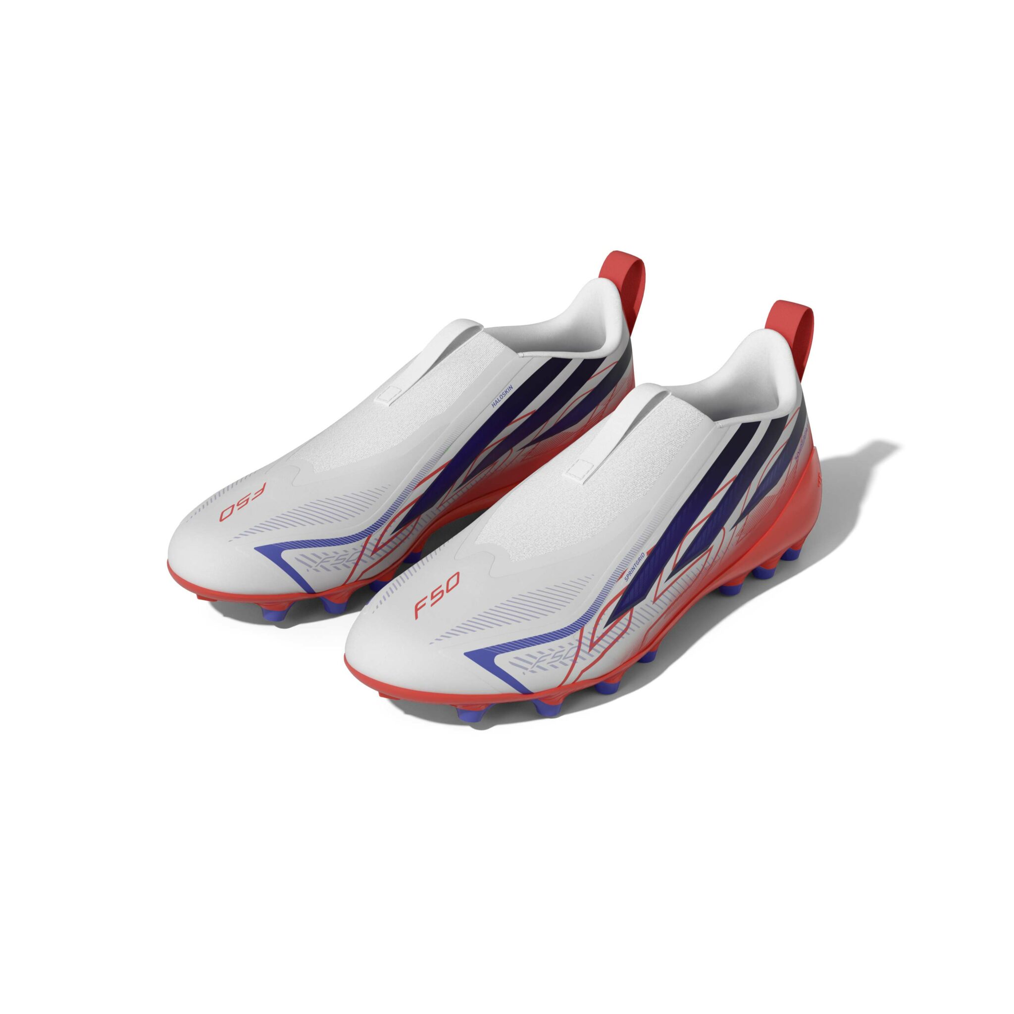 ADIDAS F50 HYPERFAST LEAGUE LACELESS ARTIFICIAL GRASS FOOTBALL BOOTS KIDS - Image 5