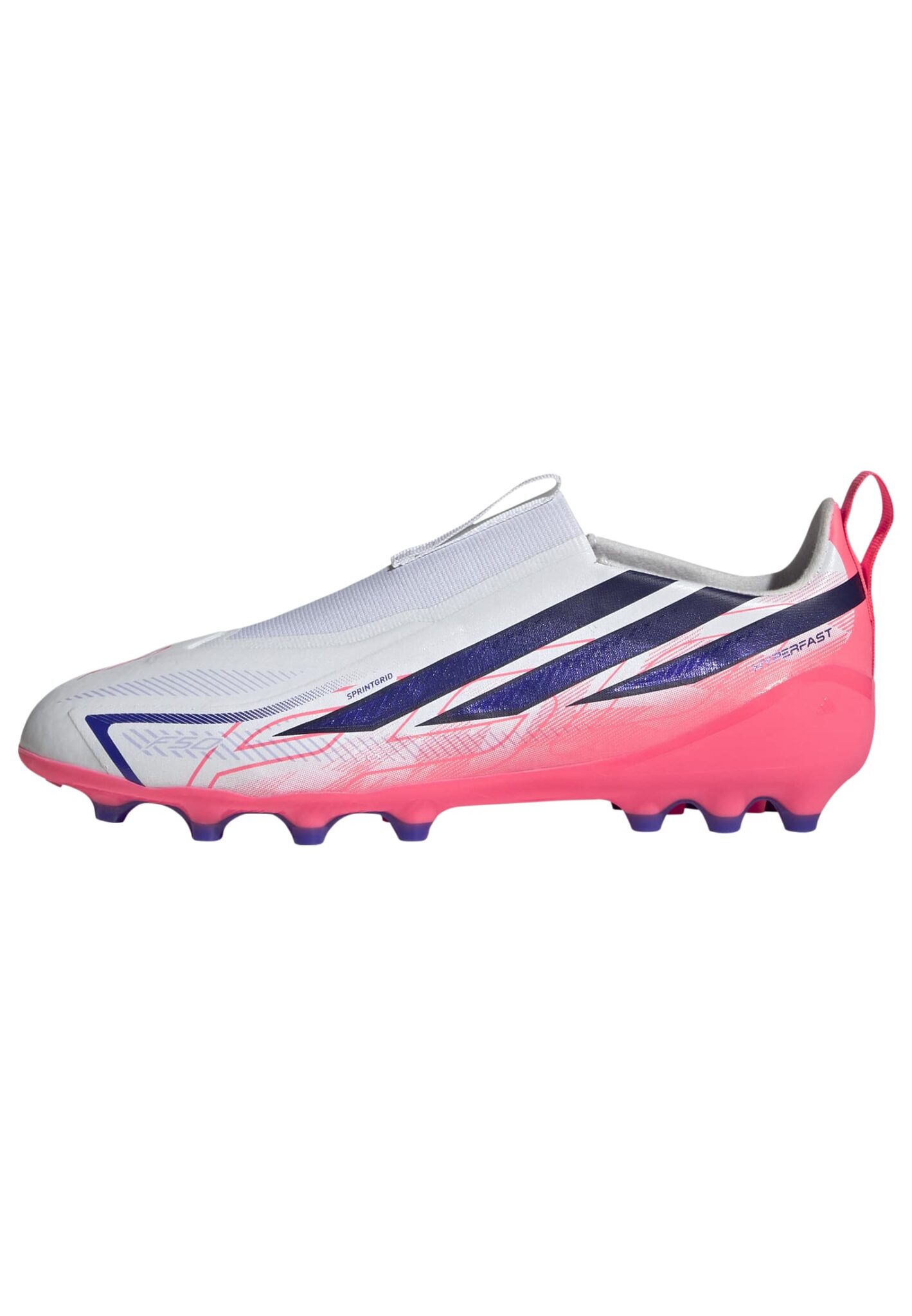 ADIDAS F50 HYPERFAST LEAGUE LACELESS ARTIFICIAL GRASS FOOTBALL BOOTS KIDS - Image 9
