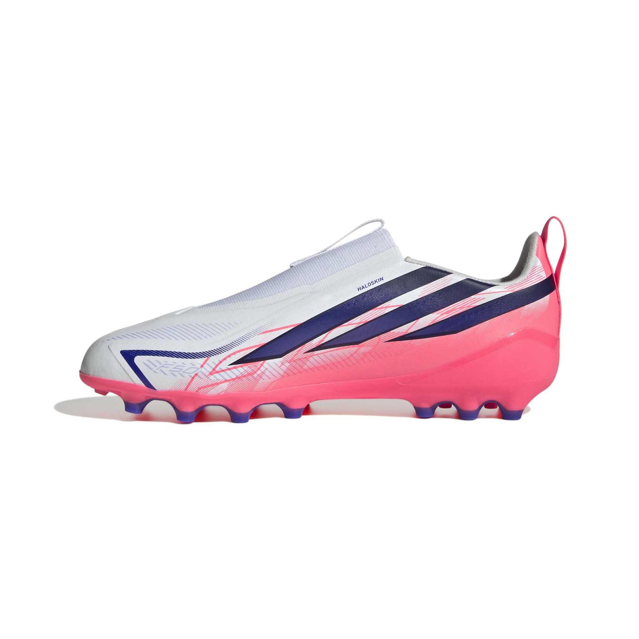 ADIDAS F50 HYPERFAST LEAGUE LACELESS ARTIFICIAL GRASS FOOTBALL BOOTS KIDS - Image 11