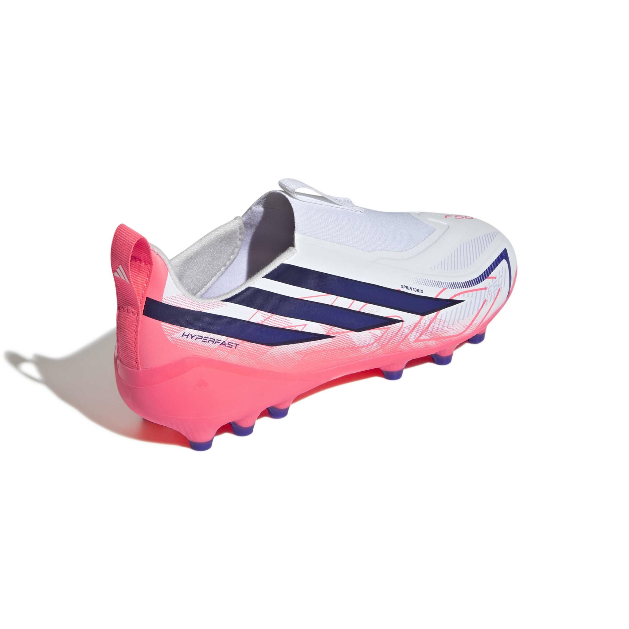 ADIDAS F50 HYPERFAST LEAGUE LACELESS ARTIFICIAL GRASS FOOTBALL BOOTS KIDS - Image 7