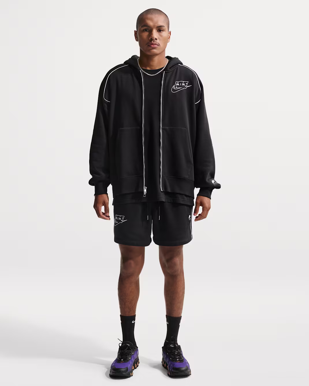Nike Air Mens Full-Zip Fleece Hoodie