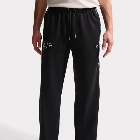 Nike Air Open-hem Fleece Trousers Black
