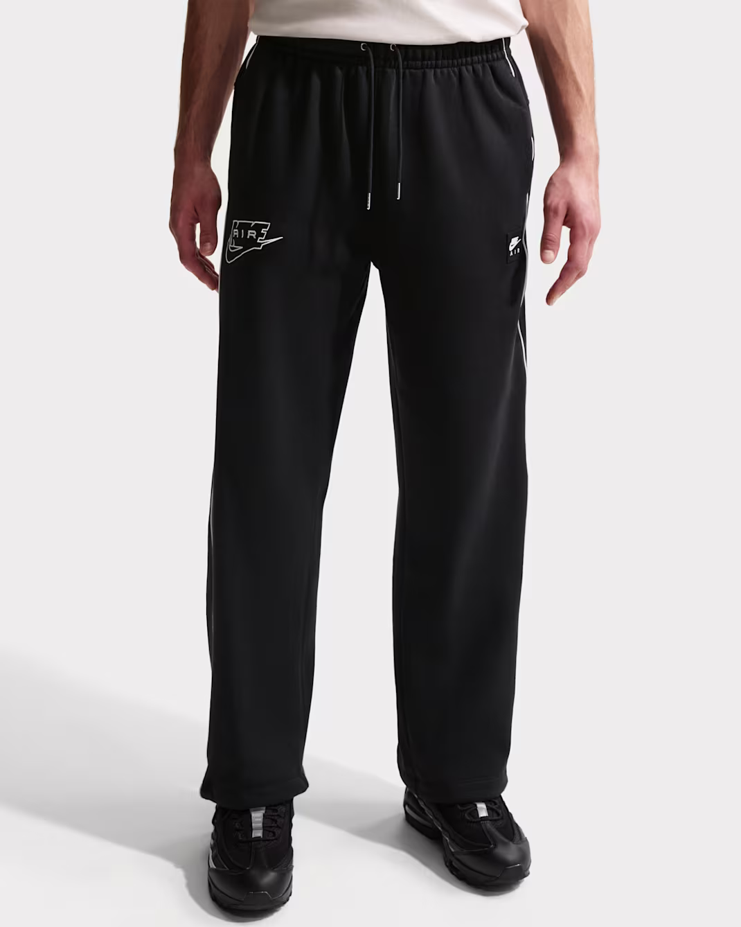 Nike Air Open-hem Fleece Trousers Black