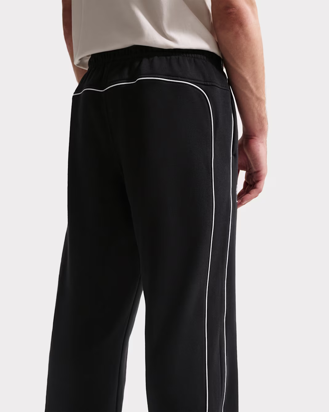 Nike Air Open-hem Fleece Trousers Black - Image 4