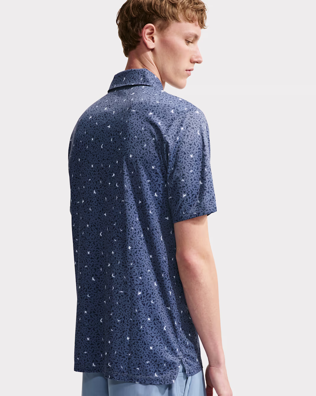Nike Par Mens Dri-FIT Microprint Birds Golf Polo herra - Image 5