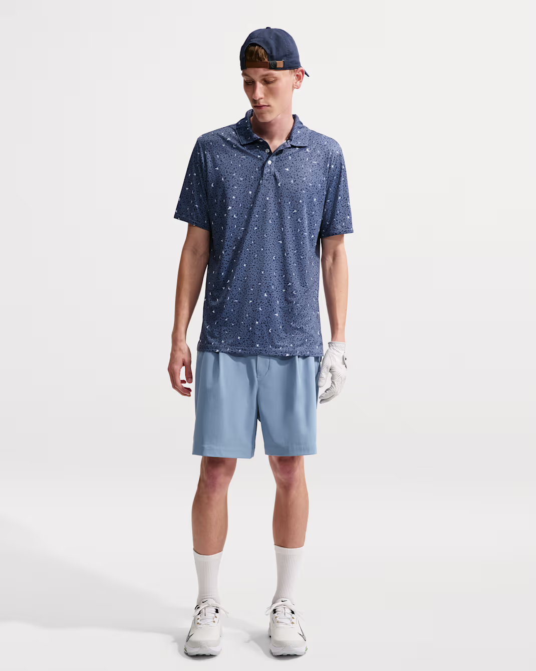 Nike Par Mens Dri-FIT Microprint Birds Golf Polo herra - Image 3