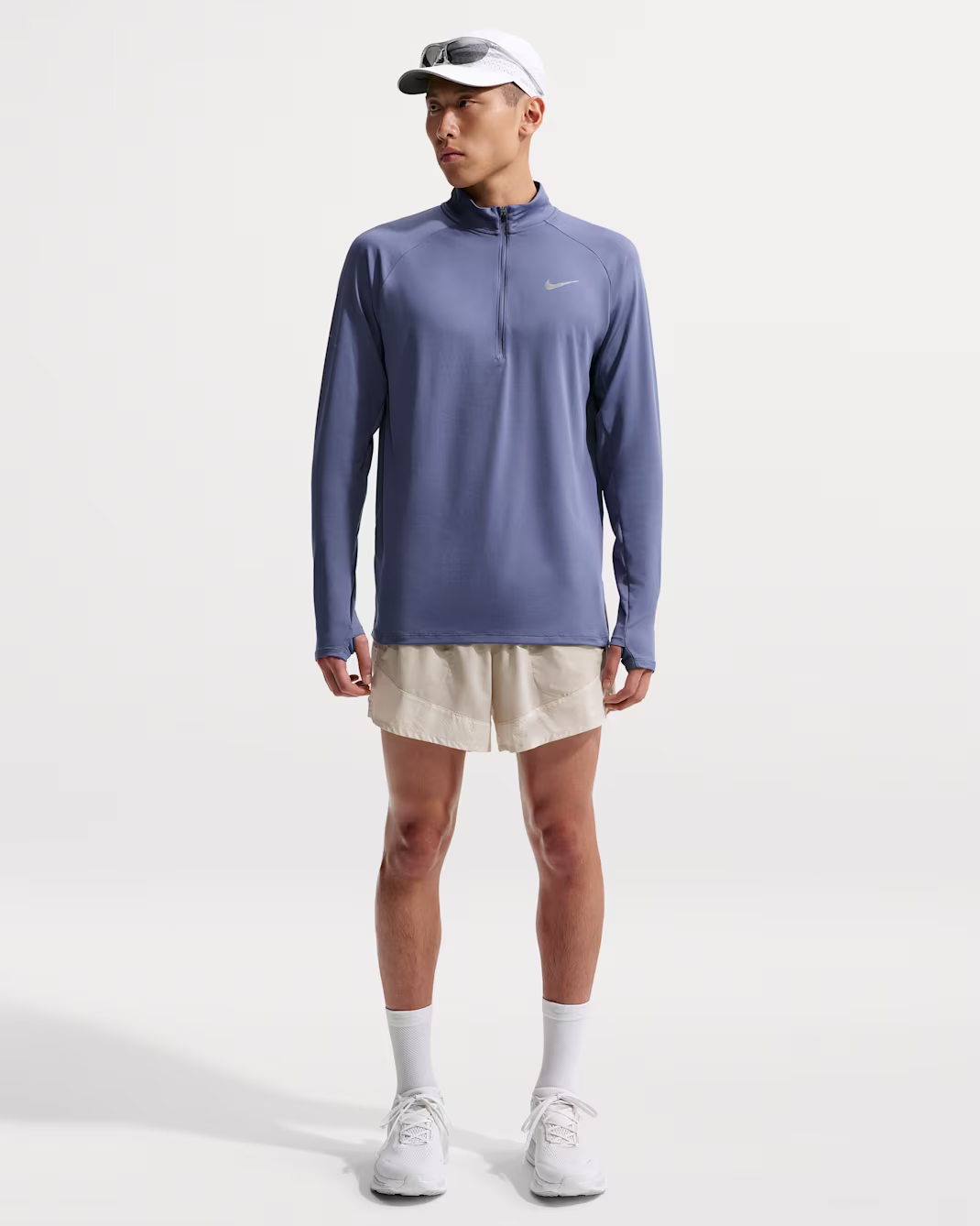 Nike MENS STRIDE 1/4 ZIP BLUE HÁLFRENND PEYSA HERRA - Image 5