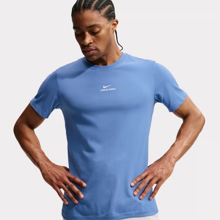 Nike Pro Mens Dri-FIT T-Shirt Blue