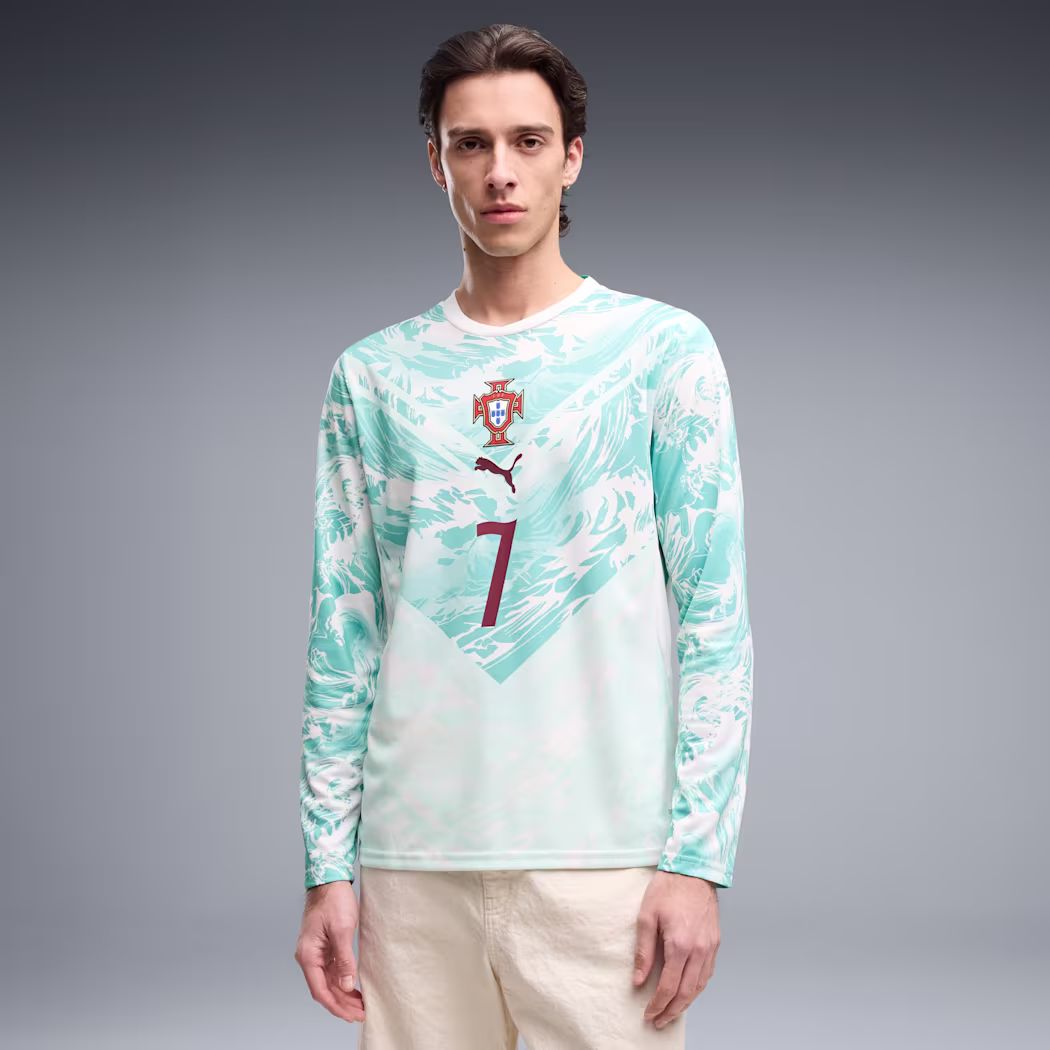 Puma Portugal Long Sleeve Away Player Jersey Men Ronaldo merkt - Image 3
