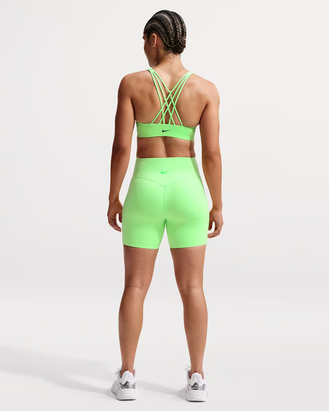 NIKE WOMENS INDY STRAPPY BRA GREEN - Image 5