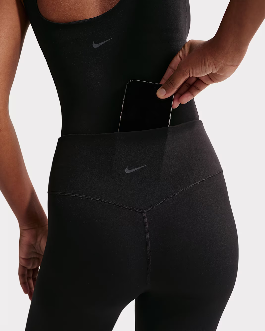 Nike Zenvy Womens High-Waisted Full-Length Leggings with No Front Seam - Image 2