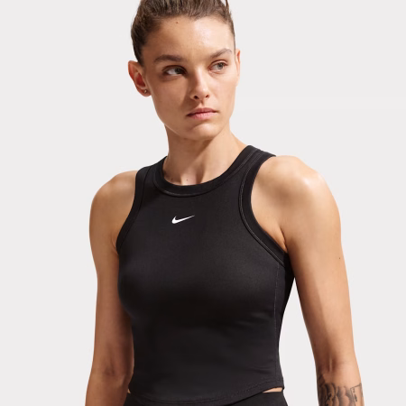 Nike One Fitted Womens Dri-FIT Cropped Tank Top