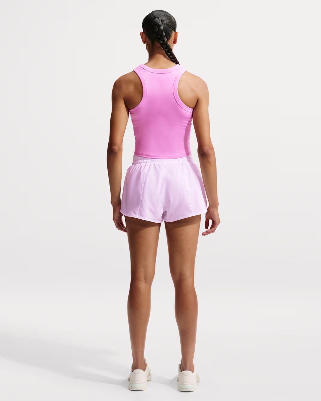 NIKE WOMENS FITTED TANK TOP PINK BLEIKUR - Image 2