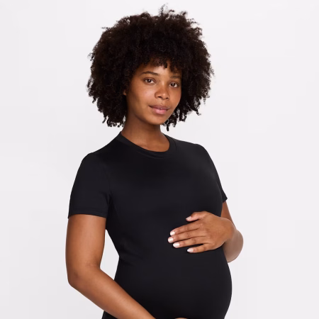 NIKE MEÐGÖNGUBOLUR - Womens Dri-FIT Slim-Fit Short-Sleeve Top (Maternity)