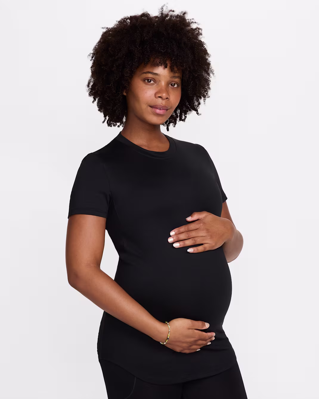 NIKE MEÐGÖNGUBOLUR - Womens Dri-FIT Slim-Fit Short-Sleeve Top (Maternity)