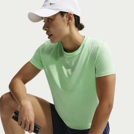 Nike One Classic Womens Dri-FIT Short-Sleeve Top Green