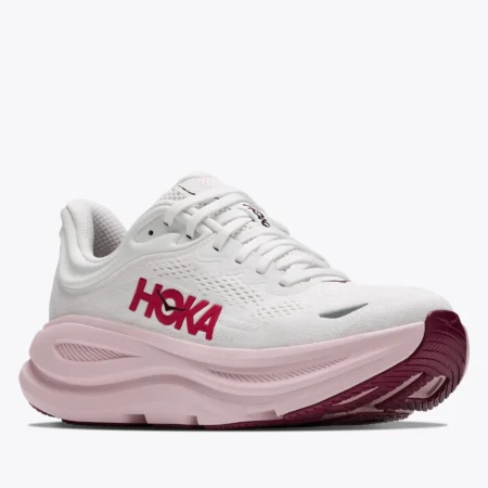 HOKA BONDI 9 KVENNA WHITE PINK OPAL