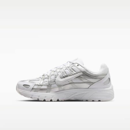 Nike P-6000 Older Kids Shoes - hvítt silfur