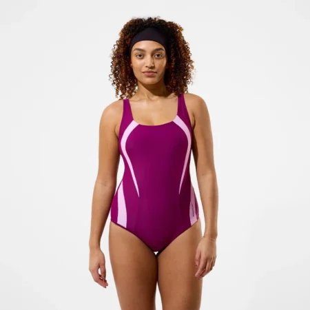 Speedo sundbolur - Womens Quantum Contour One Piece Swimsuit Purple