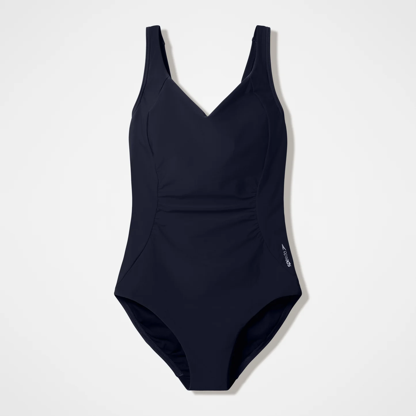 Speedo WOMENS SHIRRED SWIMSUIT BLACK - Image 2