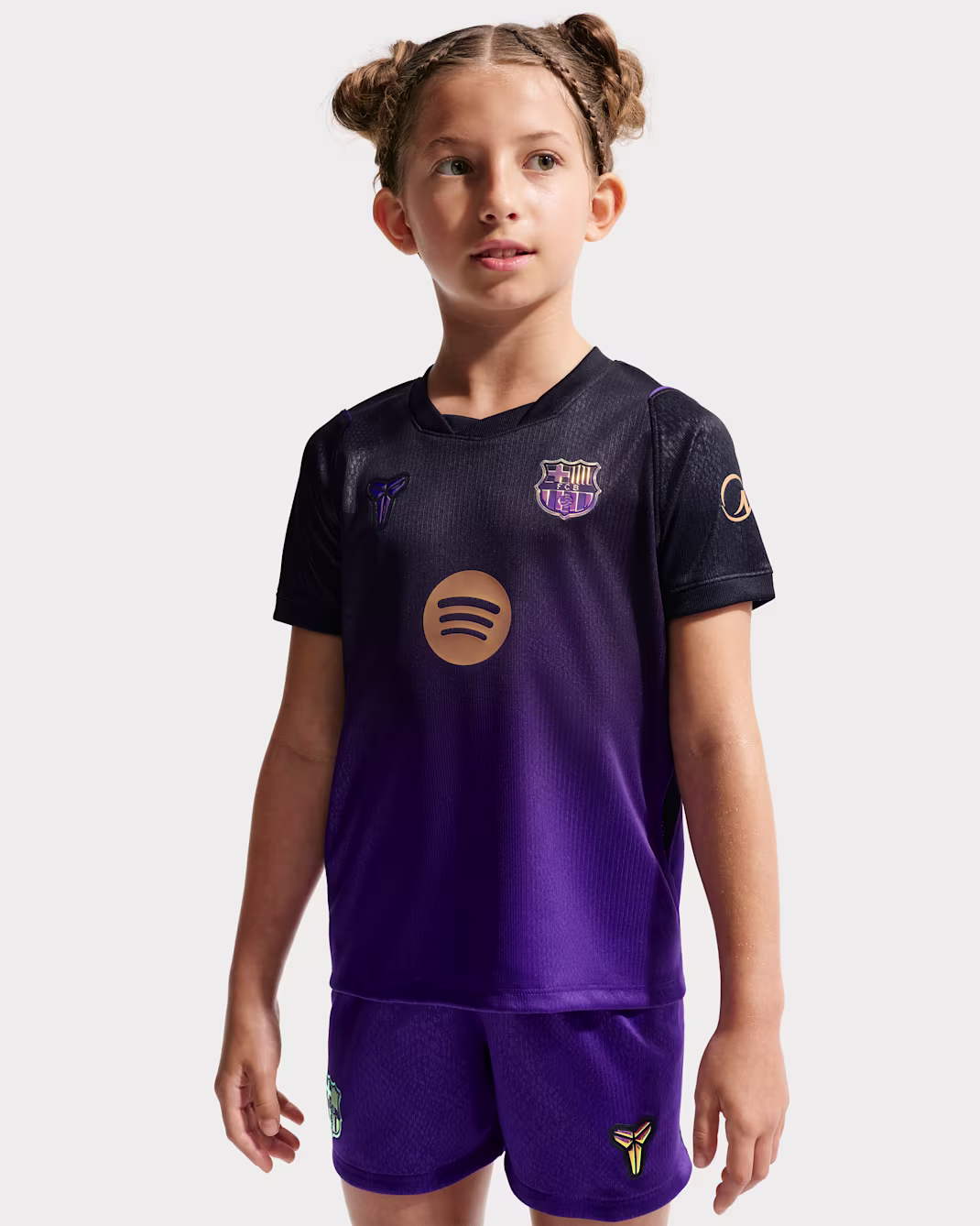 F.C. Barcelona 2026/27 Stadium Away Younger Kids Kobe Football Replica 3-Piece Kit