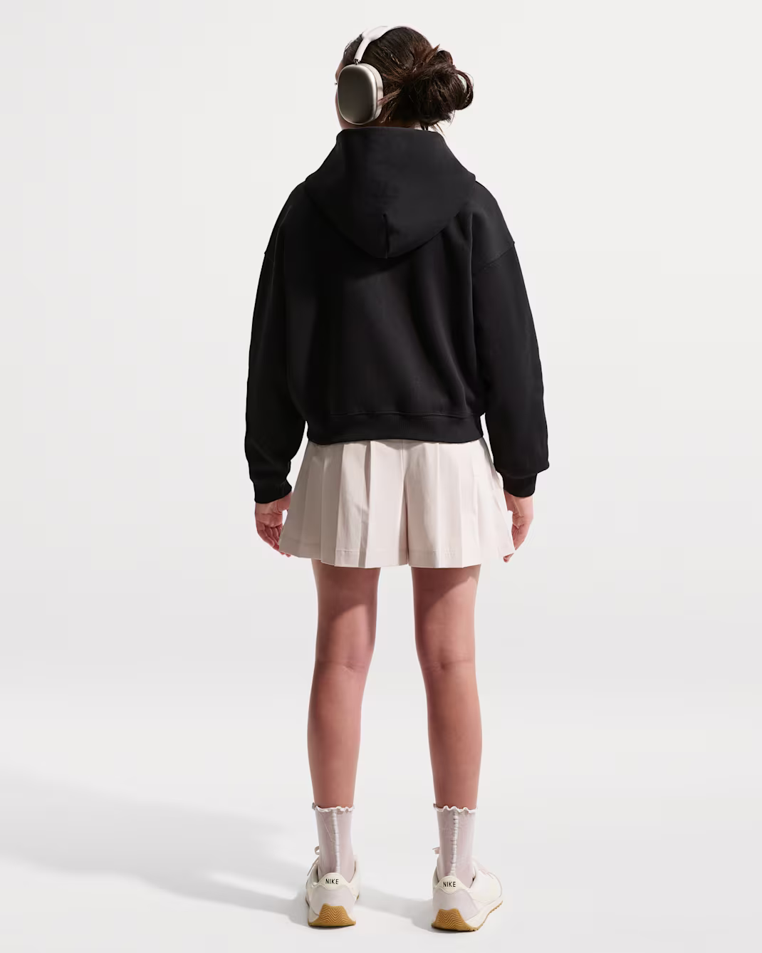 Nike Sportswear Studio Fleece Big Kids' (Girls') Oversized Full-Zip Hoodie - Image 3